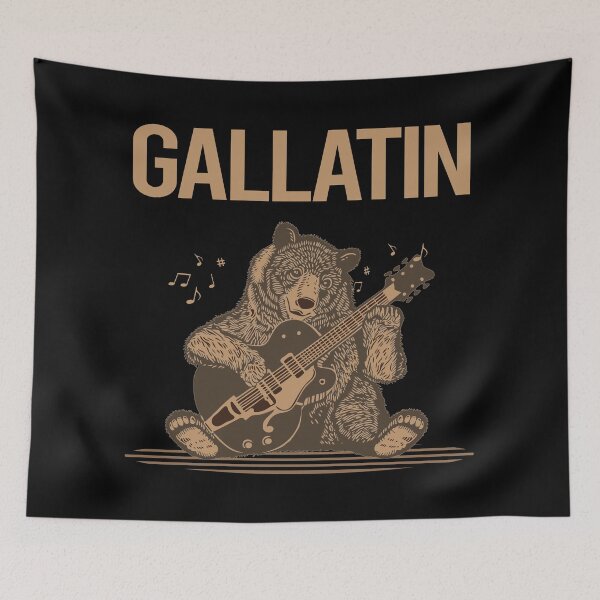 Item preview, Bear With Guitar Gallatin designed and sold by BloodMoneyTwit.