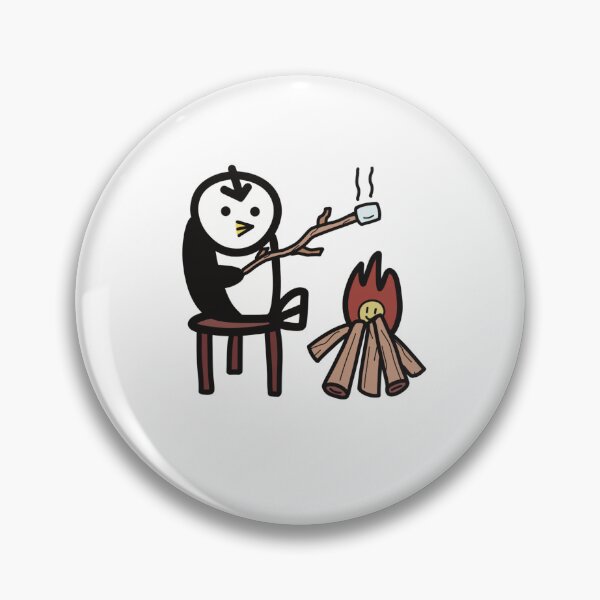 Item preview, penguin with campfire designed and sold by PenguinRony.