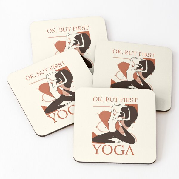 Item preview, Okay But First Yoga designed and sold by theredsharp.