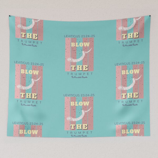 Item preview, Blow the Trumpet - Leviticus 23:24-25 - Soft Aqua Take 2 designed and sold by TheReporter1.
