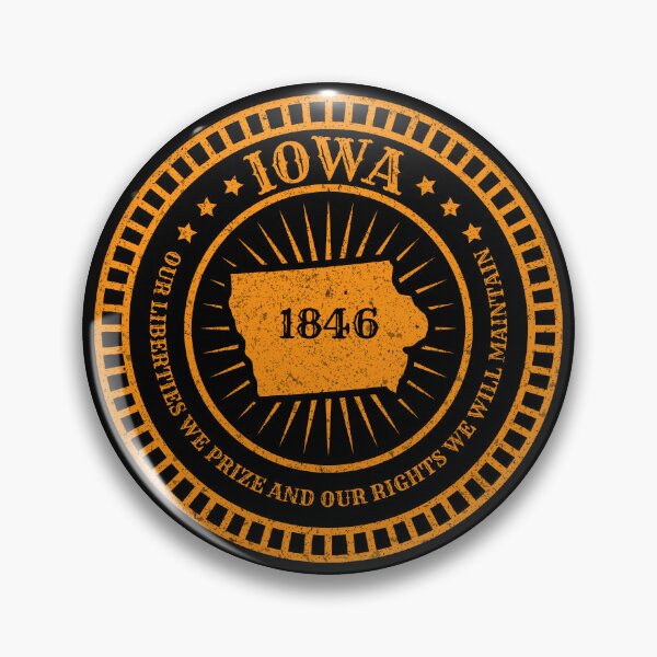 Item preview, IOWA State Map Slogan - Motto IA Hawkeye State designed and sold by Ranggasme.