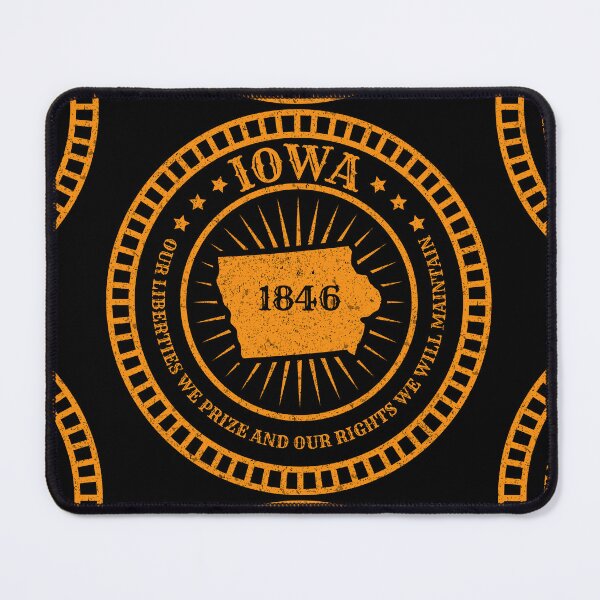 Item preview, IOWA State Map Slogan - Motto IA Hawkeye State designed and sold by Ranggasme.