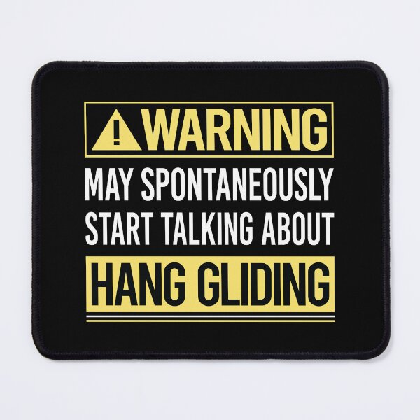 Item preview, Warning About Hang Gliding Glider designed and sold by WrightTrouble.