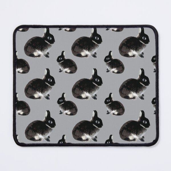 Item preview, Cute Classic Black Otter Netherland Dwarf Rabbit Pattern designed and sold by wigobun.