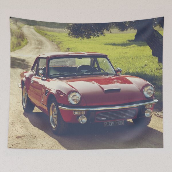 Item preview, Triumph Spitfire, classic english sportscar, fine art, print, giclée designed and sold by Spallutos.