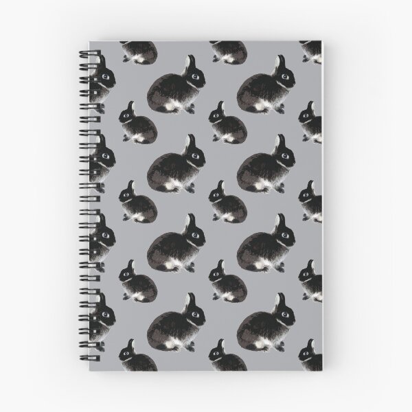 Item preview, Cute Classic Black Otter Netherland Dwarf Rabbit Pattern designed and sold by wigobun.