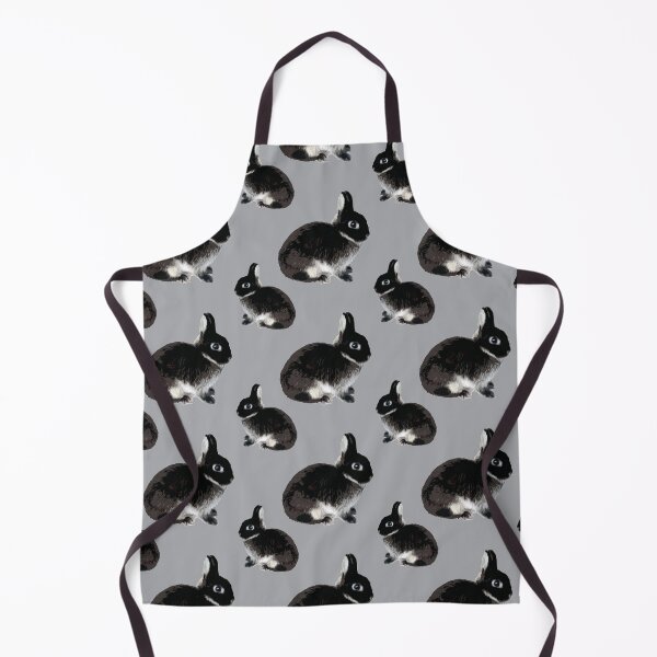 Item preview, Cute Classic Black Otter Netherland Dwarf Rabbit Pattern designed and sold by wigobun.