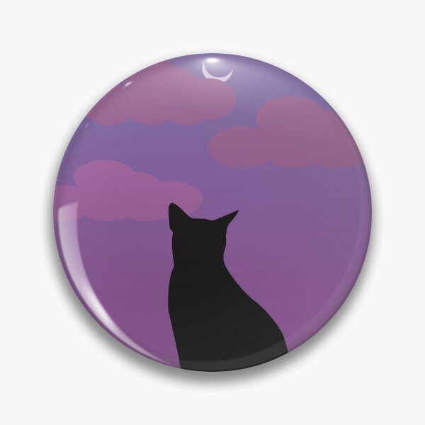 Item preview, Cat Watching Sunset designed and sold by RUMI-ART-PLANET.