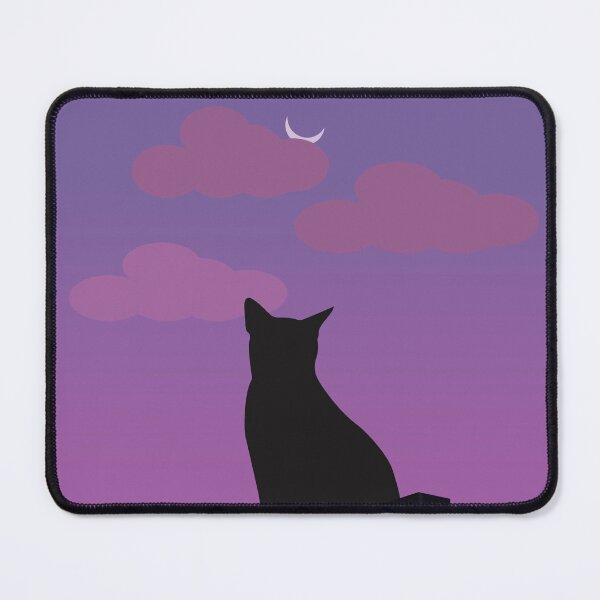 Item preview, Cat Watching Sunset designed and sold by RUMI-ART-PLANET.