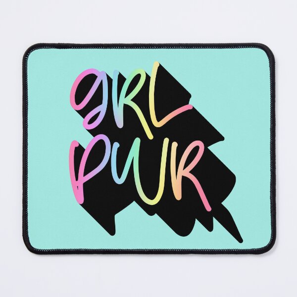 Item preview, GRL PWR Rainbow Spectrum Extruded Long Shadow Typography Girl Power Quote designed and sold by Cawaiico.