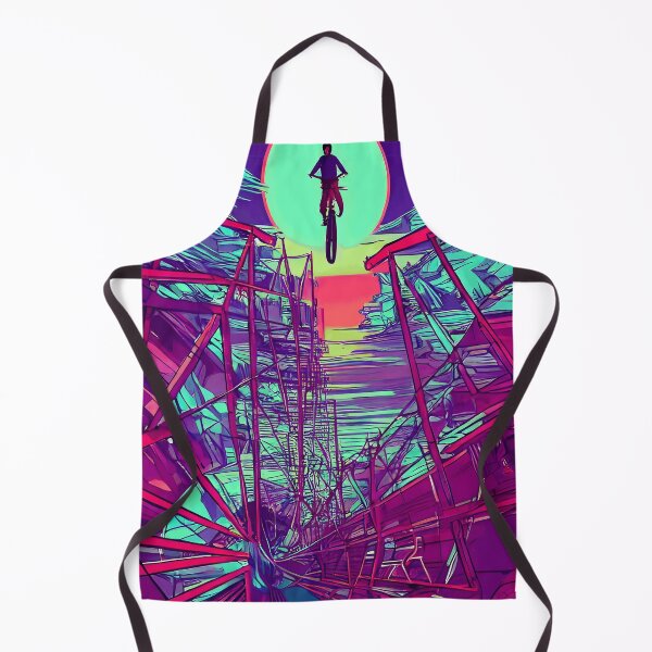 Item preview, Night ride BMX surrealism vaporwave aesthetic glitch Japanese art inspired designed and sold by Scoopivich.