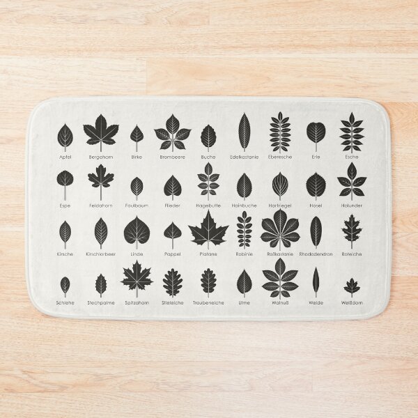 Item preview, Tree leaves and shrub leaves infographic / chart (German) designed and sold by Iris Luckhaus.