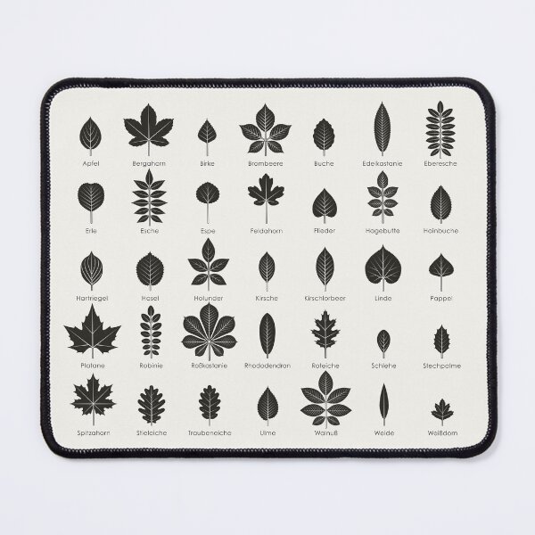 Item preview, Tree leaves and shrub leaves infographic / chart (German) designed and sold by Iris Luckhaus.