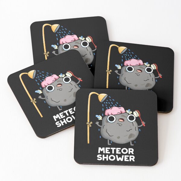 Item preview, Meteor Shower Funny Astronomy Puns (Dark BG) designed and sold by punnybone.