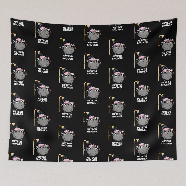 Item preview, Meteor Shower Funny Astronomy Puns (Dark BG) designed and sold by punnybone.