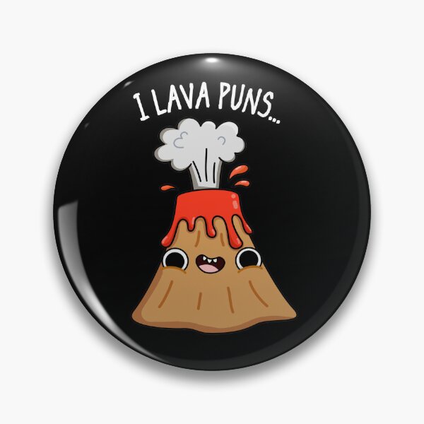 Item preview, I Lava Puns Funny Geology Volcano Puns (Dark BG) designed and sold by punnybone.