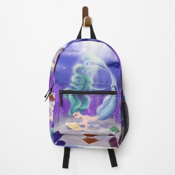 Item preview, Mermaid and her books designed and sold by NUDIDUDITHAI.