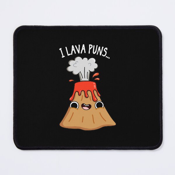 Item preview, I Lava Puns Funny Geology Volcano Puns (Dark BG) designed and sold by punnybone.