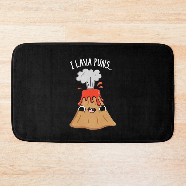 Item preview, I Lava Puns Funny Geology Volcano Puns (Dark BG) designed and sold by punnybone.