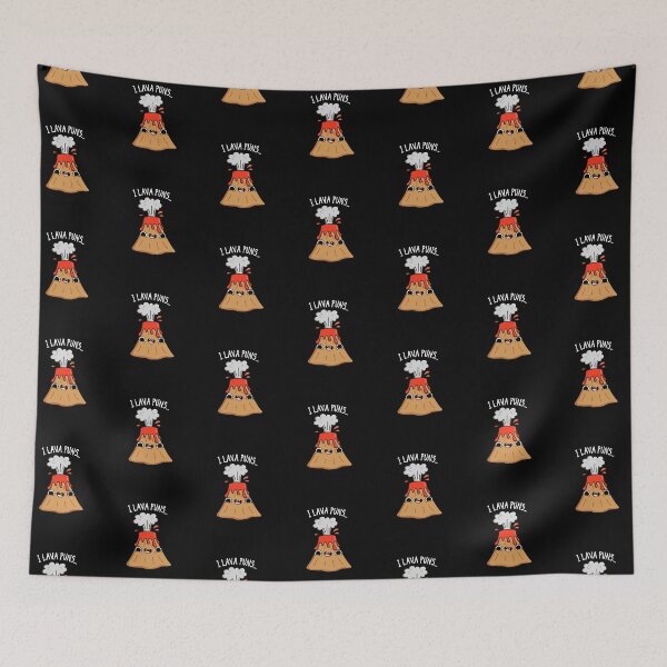 Item preview, I Lava Puns Funny Geology Volcano Puns (Dark BG) designed and sold by punnybone.