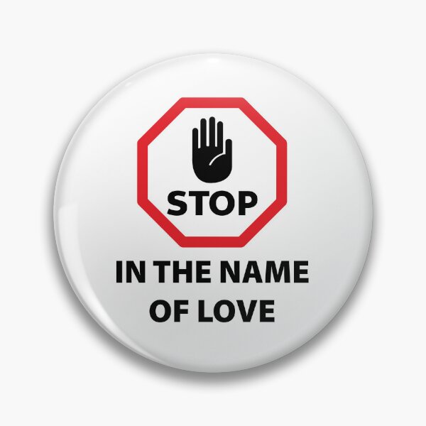 Artikelvorschau, Stopp im Namen der Liebe entworfen und verkauft von cjgraphic.