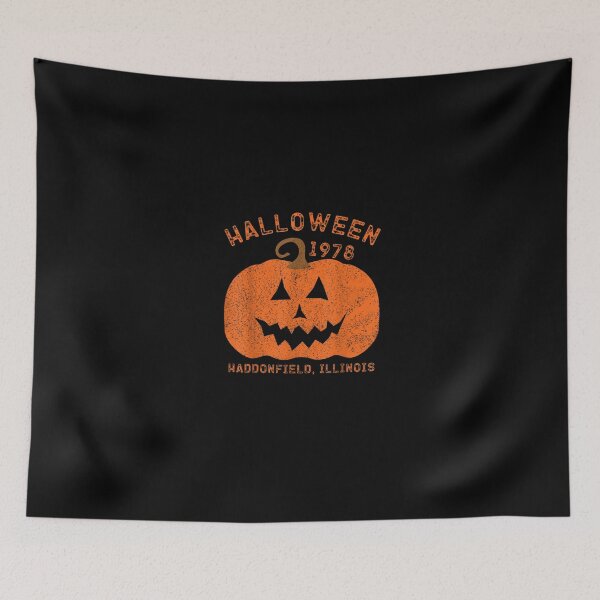 Item preview, Halloween 1978 Holiday Spooky Scary Pumpkin Haddonfield T-Shirt designed and sold by BindelGeoffrey.