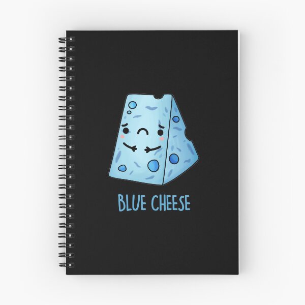 Item preview, Blue Cheese Funny Food Puns (Dark BG) designed and sold by punnybone.