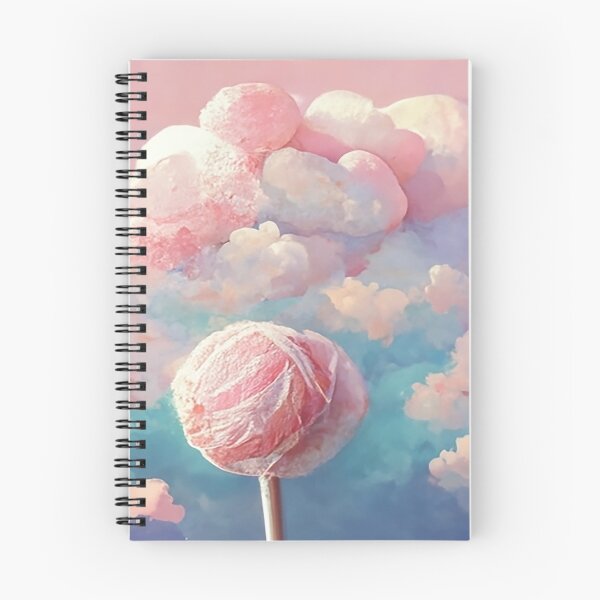 Item preview, Pink pastel-toned lollipop and puffy clouds designed and sold by jangseungwan.
