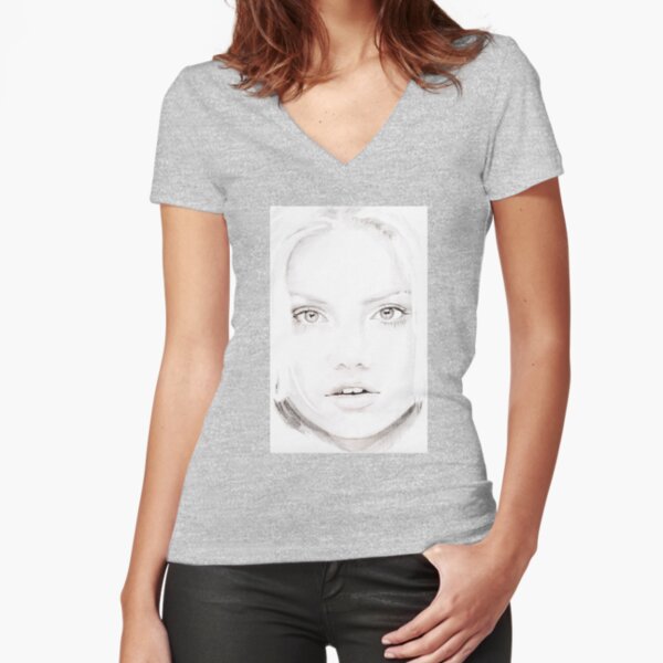 Fitted V-Neck T-Shirt