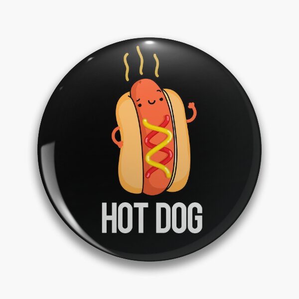 Item preview, Hot Dog Funny Hot Dog Food Puns (Dark BG) designed and sold by punnybone.