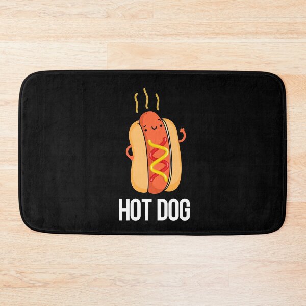 Item preview, Hot Dog Funny Hot Dog Food Puns (Dark BG) designed and sold by punnybone.