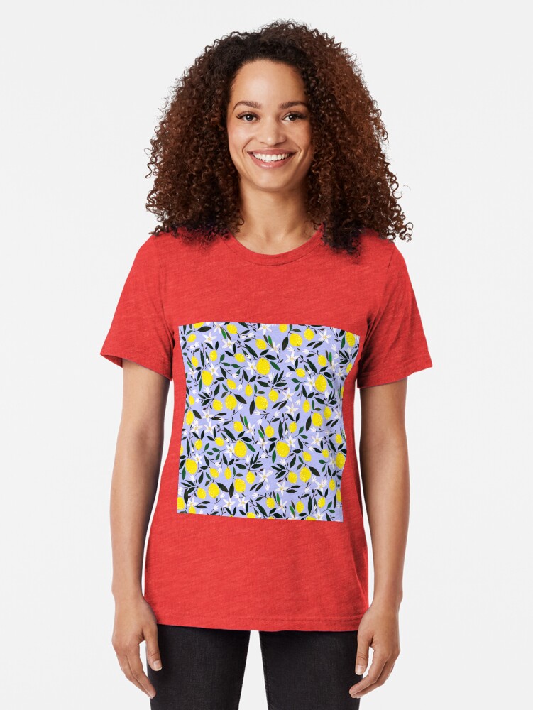 Alternate view of Lemons Blue Tri-blend T-Shirt