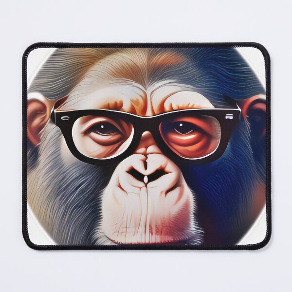 Item preview, Cool Funny Hipster Geeky Nerdy Round Monkey designed and sold by Grewtrel.