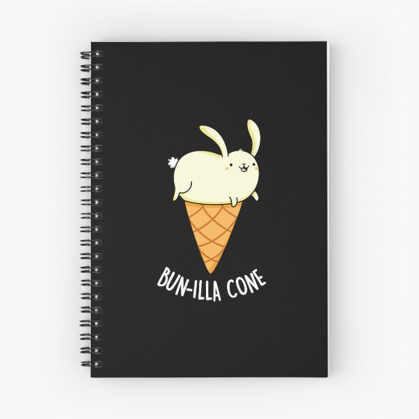 Item preview, Bunnilla Cone Bunny Funny Vanilla Puns (Dark BG) designed and sold by punnybone.