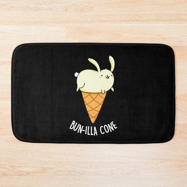 Item preview, Bunnilla Cone Bunny Funny Vanilla Puns (Dark BG) designed and sold by punnybone.