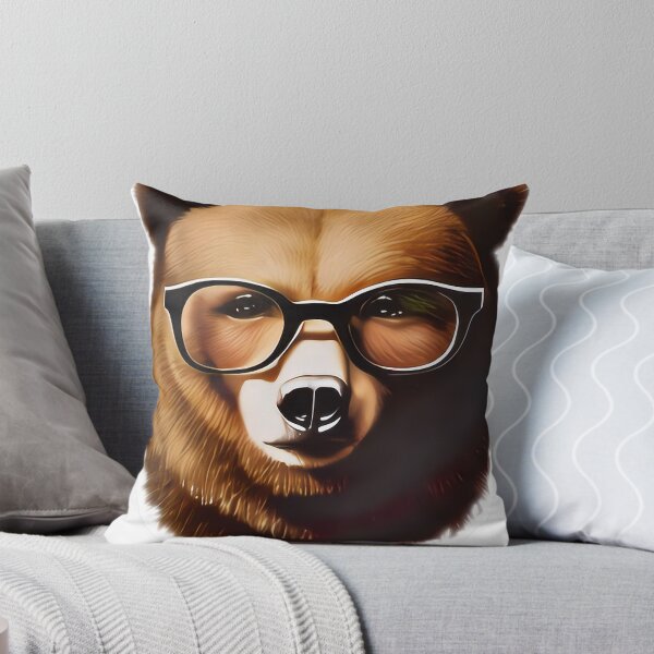 Item preview, Cool hipster bear wearing glasses designed and sold by Grewtrel.