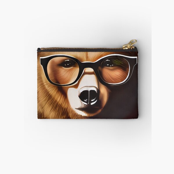 Item preview, Cool hipster bear wearing glasses designed and sold by Grewtrel.