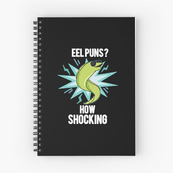 Item preview, Eel Puns How Shocking Funny Animal Puns (Dark BG) designed and sold by punnybone.