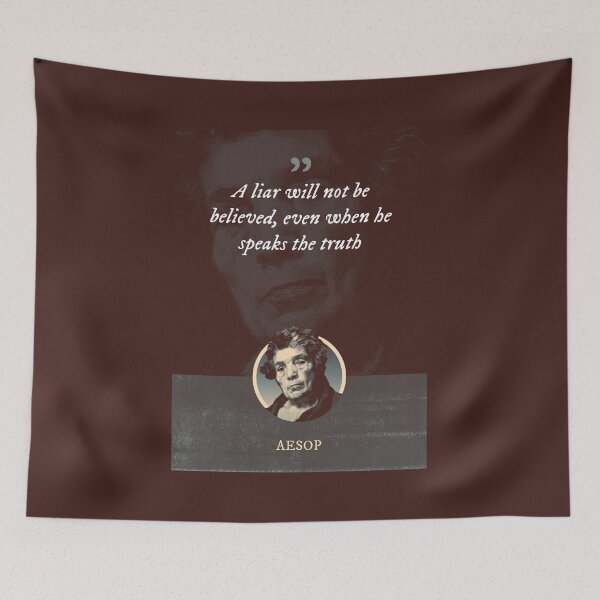 Item preview, Aesop - A liar will not be believed, even when he speaks the truth designed and sold by Syahrasi.