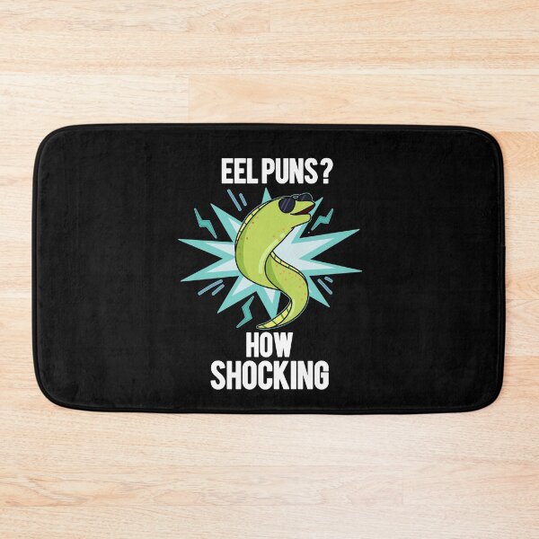 Item preview, Eel Puns How Shocking Funny Animal Puns (Dark BG) designed and sold by punnybone.