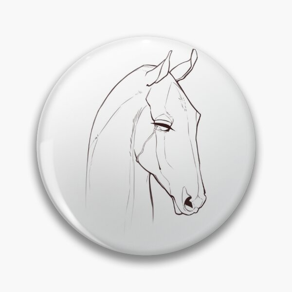 Item preview, Minimalist Horse Portrait Lines designed and sold by Moc-place.