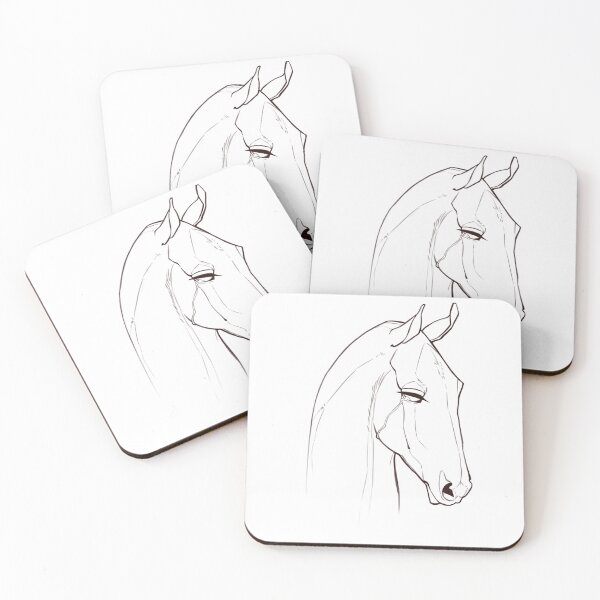 Item preview, Minimalist Horse Portrait Lines designed and sold by Moc-place.