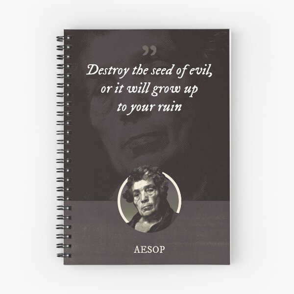 Item preview, Aesop - Destroy the seed of evil, or it will grow up to your ruin designed and sold by Syahrasi.