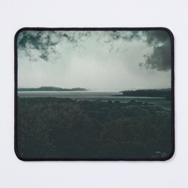 Item preview, Foggy lake and mountains landscape photography  designed and sold by marghe41.