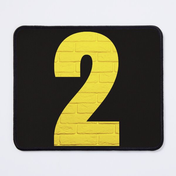 Item preview,  Number TWO YELLOW designed and sold by starfishstuff.