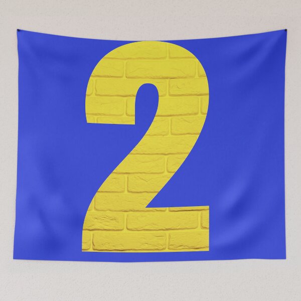 Item preview,  Number TWO YELLOW designed and sold by starfishstuff.