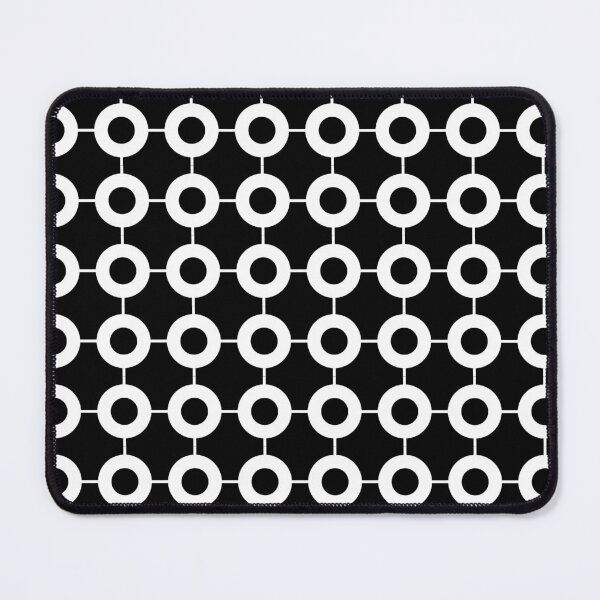 Item preview, Black And White Vertical Striped and Circle Geometric Pattern designed and sold by meggydesigns.