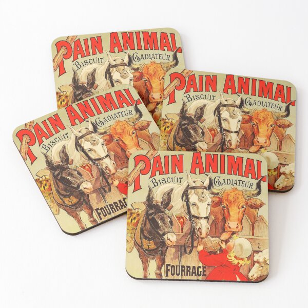 Item preview, PAIN ANIMAL Biscuit Gladiateur 1900 French Art Poster Advertising designed and sold by retroposters.