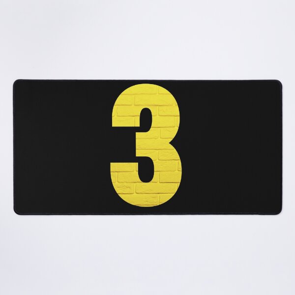 Item preview, Number 3 YELLOW designed and sold by starfishstuff.