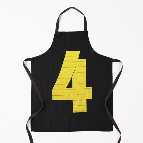 Item preview, Number Four YELLOW designed and sold by starfishstuff.